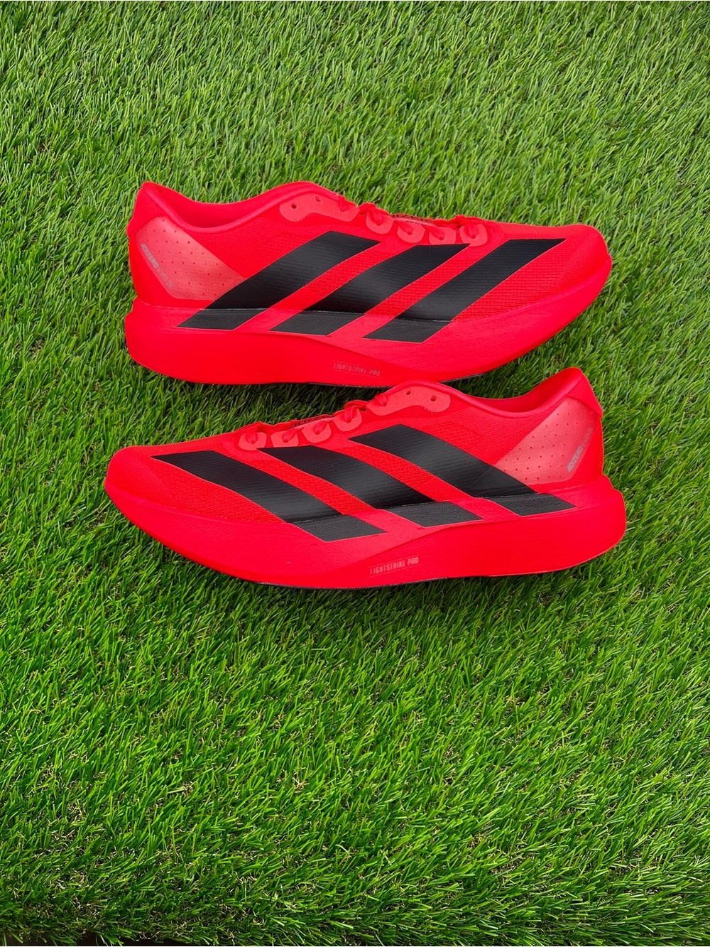 Adidas Adizero Evo SL “Lucid Red” Men’s Marathon Running Shoes NEW IN BOX - 12